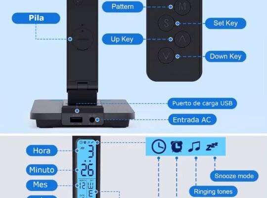 Lámpara de mesa Led con cargador